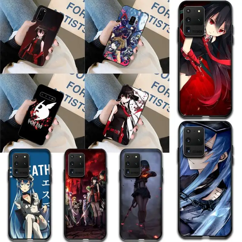 Мягкий черный чехол для телефона PENGHUWAN Akame Ga Kill Anime Samsung S20 plus Ultra S6 S7 edge S8 S9 S10 5G |