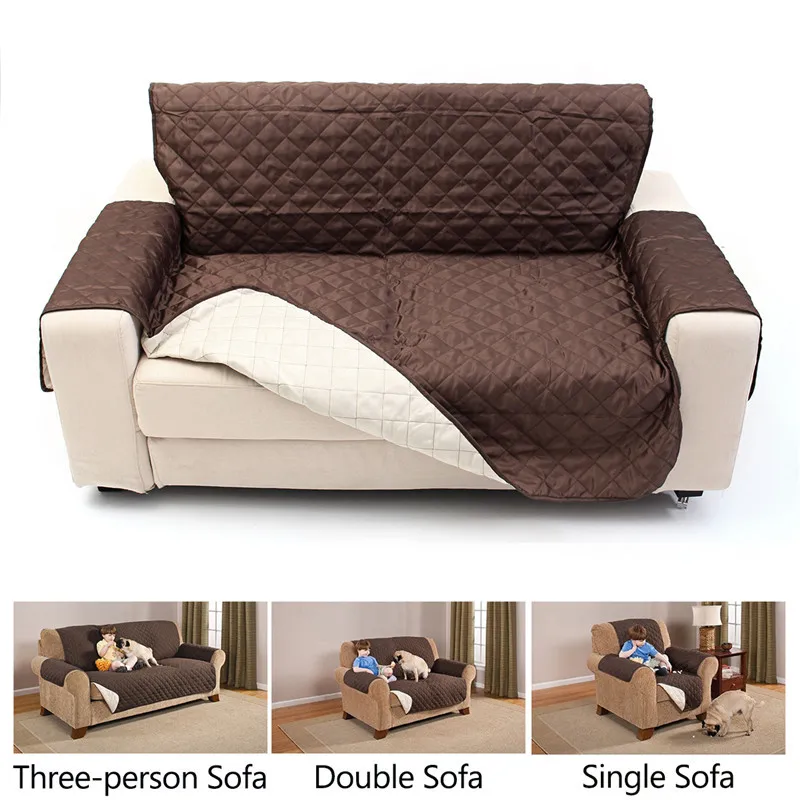 

Waterproof Quilted Sofa Cover for Dog Pets Living Room Armchair Sofa Towel Lounge Protector Couch Cover 1/2/3 Seater Slipcover