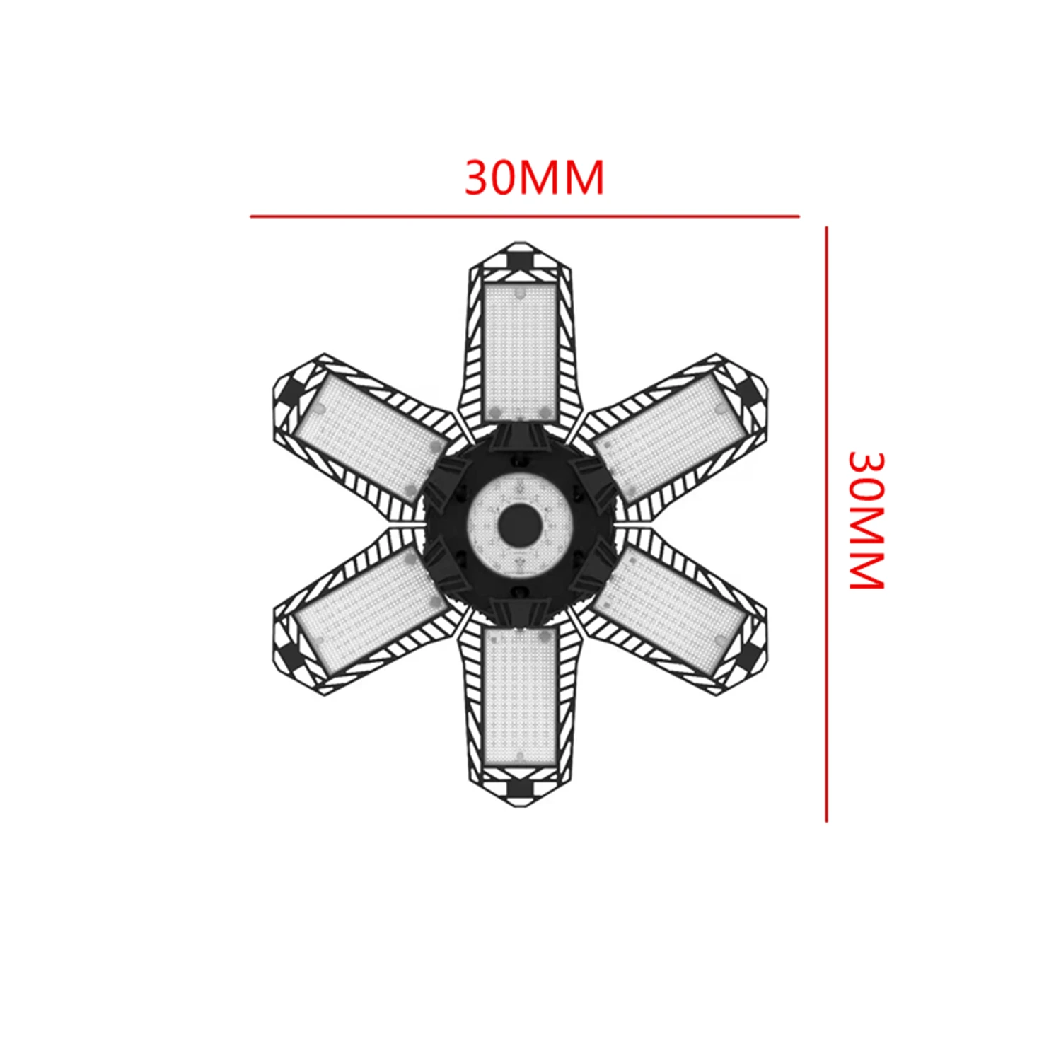접이식 차고 조명 LED 조명, 천장 램프, 높은 베이 조명, UFO 변형 가능한 전구, AC110V, 220V, B22, E26, E27, E39, E40, 200W, 신제품