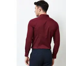 Мужской красивый розовый Темный T/C платье рубашка