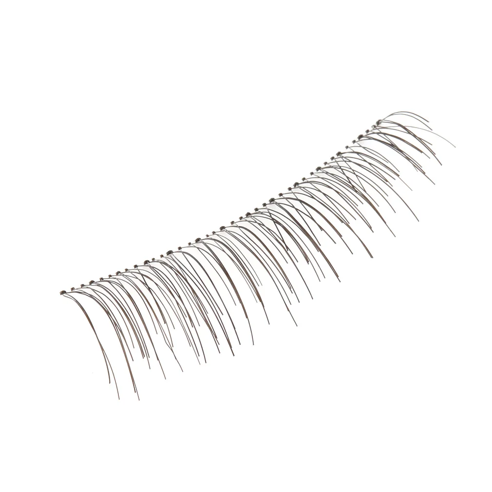10 Pairs Reusable Handmade Fake False Eyelash Lashes Natural Transparent Stem Black Korean Style Professional Make-up 10 Pairs Reusable Handmade Fake False Eyelash Lashes Natural Transparent Stem Black Korean Style Professional Make-up