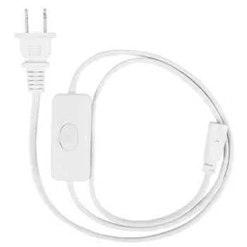 

2pcs LED Tube Power Extension Cable with Switch 3-pin Power Cord Cable 3-Slots Extra Long Light Fixture Extension Cable Wire