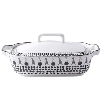 

Baking Pan Ceramic Baked Rice Pan Rectangular Oven Cutlery Plate Baked Cheese Pan Loaf Pan Cake Pan Bakeware Baking Pan Set