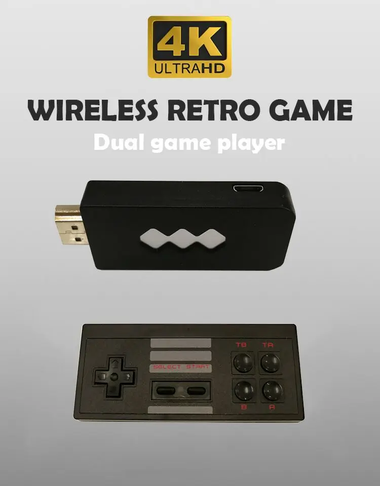 HDMI Ретро Мини ТВ игровая консоль видеоигры для игр NES с 2 беспроводными геймпадами можно загрузить на TF карту