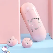 Hello Kitty Draadloze Bluetooth Oortelefoon Met Opladen Case Smart Touch Hifi Oortelefoon Mini Headset Ruisonderdrukking Koptelefoon