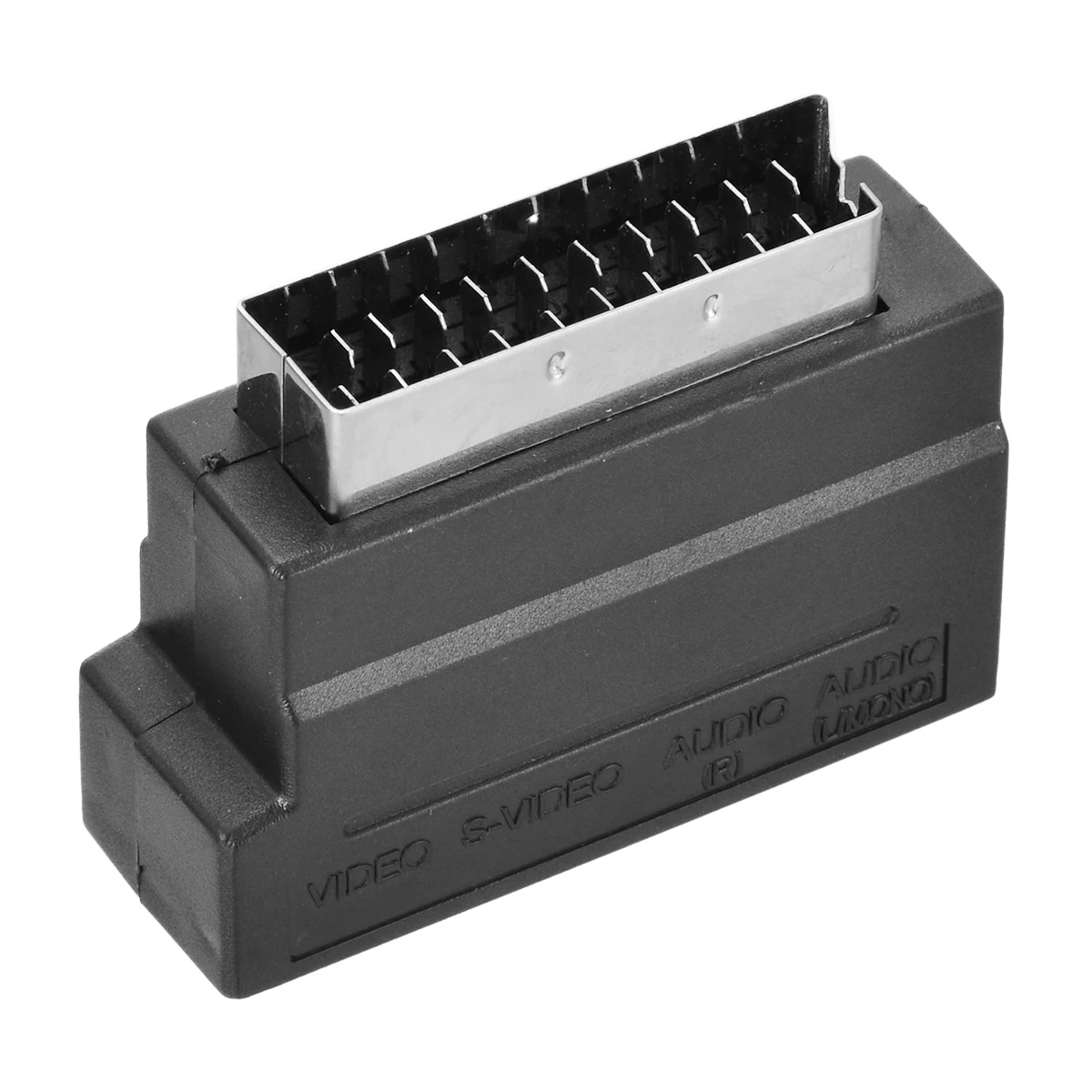 Newest Scart To RCA Adapter Black RGB Scart To Composite Phono 3RCA S-Video AV TV Audio Adapters Converter 6x5x2.3cm