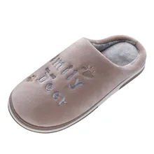 Зимние тапочки; сандалии; женская обувь; мужские милые теплые хлопковые мягкие плюшевые домашние тапочки с героями мультфильмов; домашние женские Тапочки