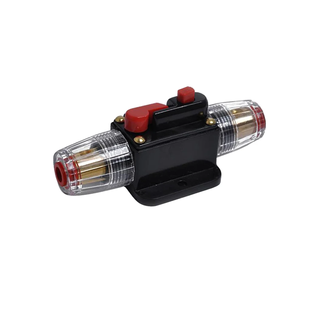 

DC 12V-48V Inline Circuit Breaker 40A Manual Reset Switch Car Audio Fuse