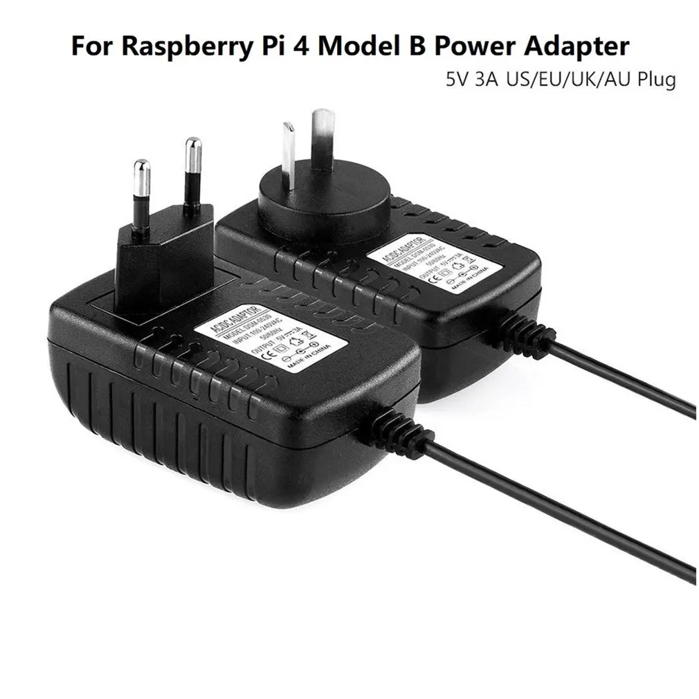 5V 3A Type-C USB AC/DC Wall Charger Adapter Power Supply Cord For Raspberry Pi 4 Model B Power Plug Adapter Cable