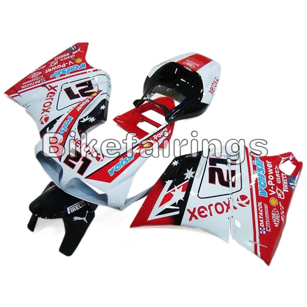 Полный комплект обтекателя для поездок на мотоцикле Ducati 996/748/916/998 Monoposto 1996 1997 1998 1999 2000 2001 2002 ABS Пластиковый обтекатель красный, черный и белый
