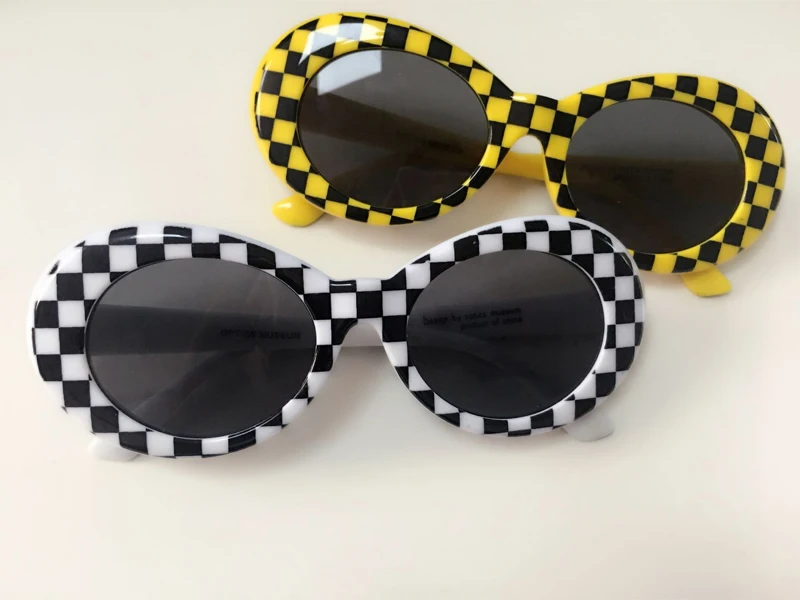 Очки Kurt солнцезащитные очки Cobain прозрачные линзы очки винтажные NIRVANA овальные очки модные классические солнцезащитные очки