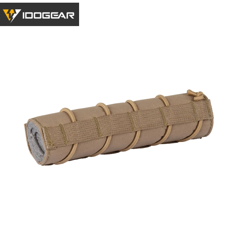 Coyote Brown IDOGEAR 18 см/" подавитель глушителя Тепловая крышка Щит рукав глушитель стрельба Военные Аксессуары для страйкбола 3529 - Цвет: Coyote Brown