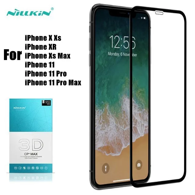 Защитное стекло закаленное 3D для iPhone 11 Pro Max Nillkin CP + MAX|Защитные стёкла и плёнки| |