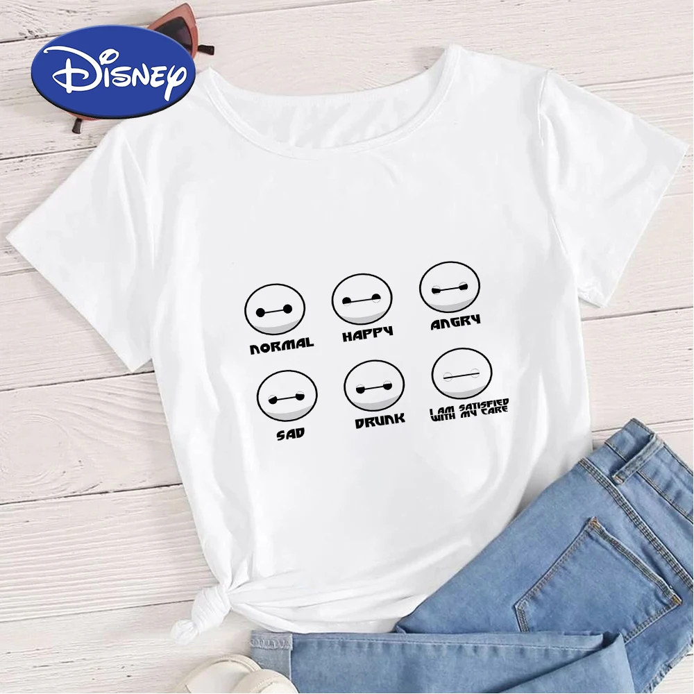

Disney Harajuku простоте с героями мультфильмов футболки с принтом женские Эстетическая одежда модная одежда в европейском стиле фирменные футбо...