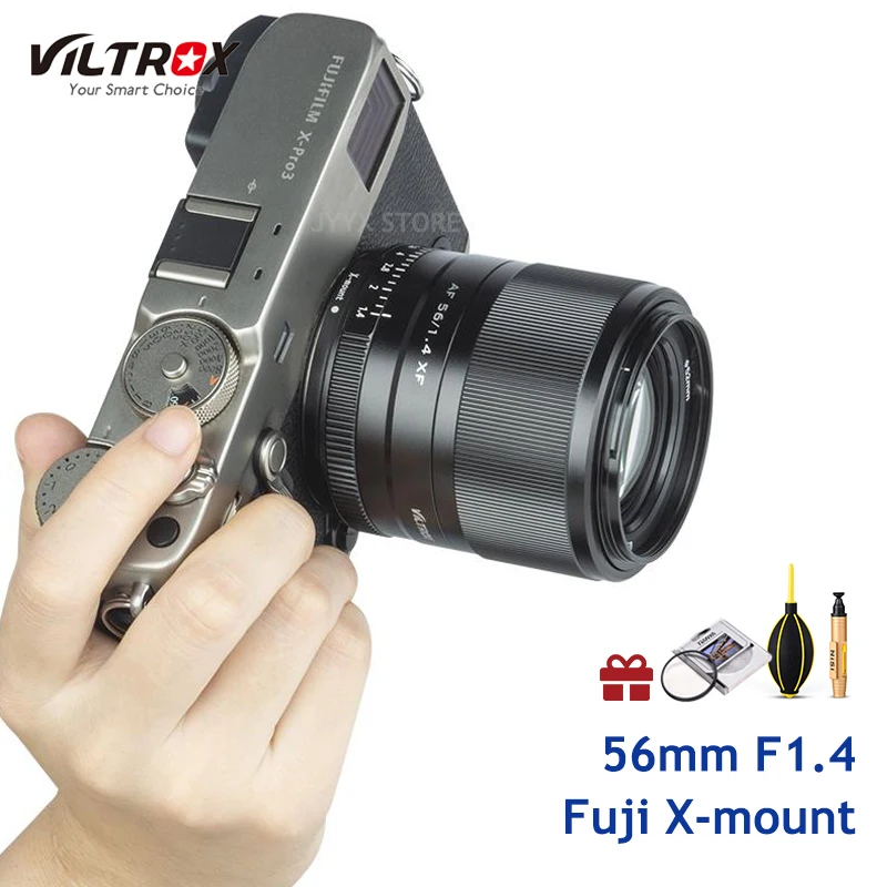 Портретный объектив Viltrox 56 мм F1.4 XF с большой диафрагмой для камер Fujifilm Fuji X