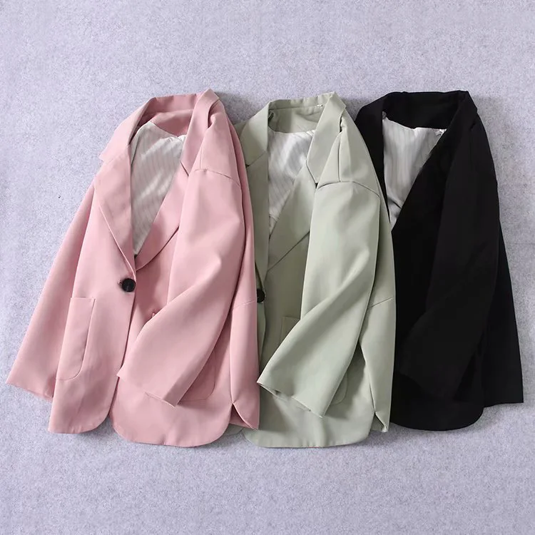 

F2805-Western Style WOMEN'S Dress 2019 Spring And Autumn New Style Fashion Elegant-Style One-Button Suit Jacket Women's