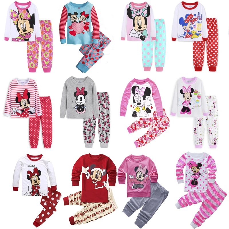 Venta caliente Conjunto de ropa de dormir de Disney para niños, Pijamas de colección de Mickey, Minnie DolGYkqGGKX