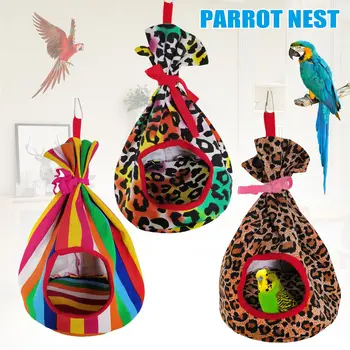 

Round nest windproof bird parrot perched tent hammock winter warm nest cockatiel Conure hanging house LAD-sale