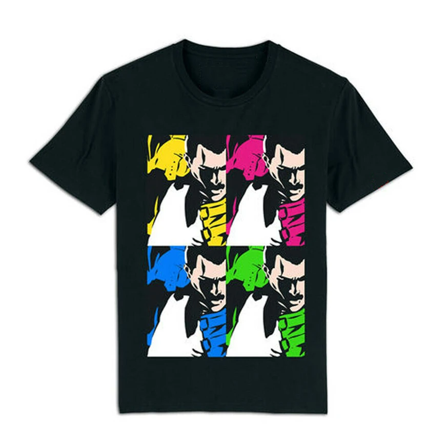 Меркурий Феникс траст Фредди Warhol style Футболка стильная круглая футболка| |