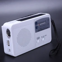 Ручной Динамо радио Светодиодный фонарик зарядное usb-устройство для телефона Am/Fm канал наружное радио Портативная зарядка