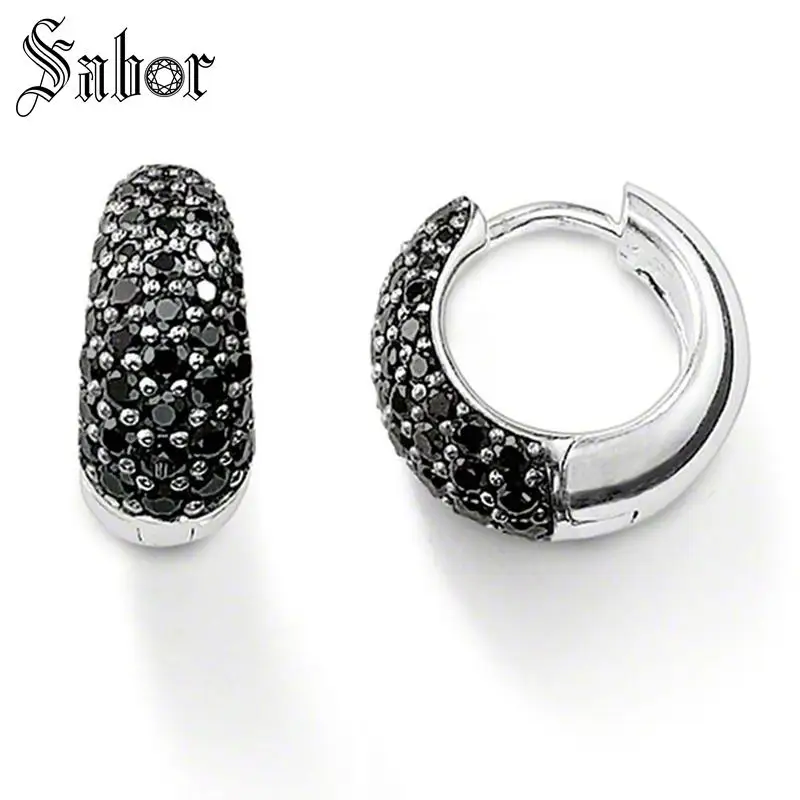 Серьги кольца с подвесками в креольском стиле женские украшения из кубического