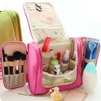 

Portable Makeup Bag Travel Waterproof Wash Toiletry Makeup Large Storage Bag Handbag Pouch Cheap Women Toiletry Bags