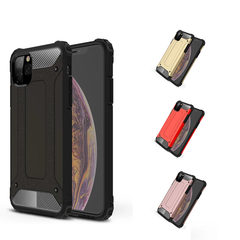 Для iPhone 11 Pro XS MAX XR X 6 7 8 Plus 5 5S SE TPU + PC Heavy Armor Тонкие Жесткие резиновые жесткие