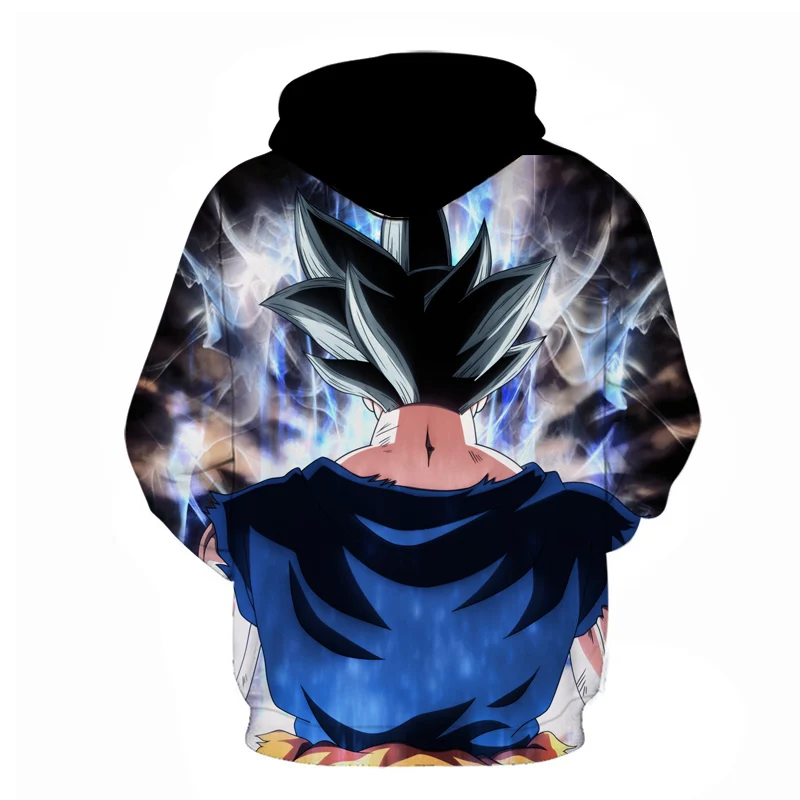 Dragon Ball Z Son Goku, модные мужские толстовки с 3d крутым принтом, мужские пуловеры, толстовка с большим карманом, свитшоты 6XL, аниме