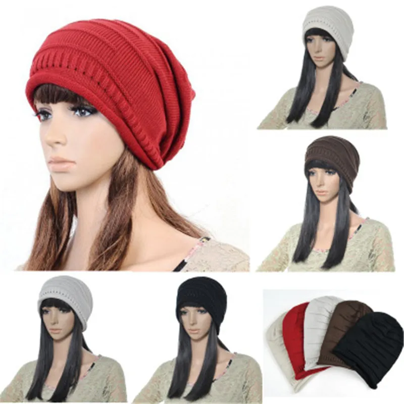

2019 Winter Beanies Solid Color Hat Unisex Plain Warm Soft Knitting Cap Hats Touca Gorro Caps For Men Women Knitted Hats
