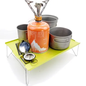 

Mini Foldable Aluminum Table Portable Outdoor Barbecue Camping Furniture Computer Desk