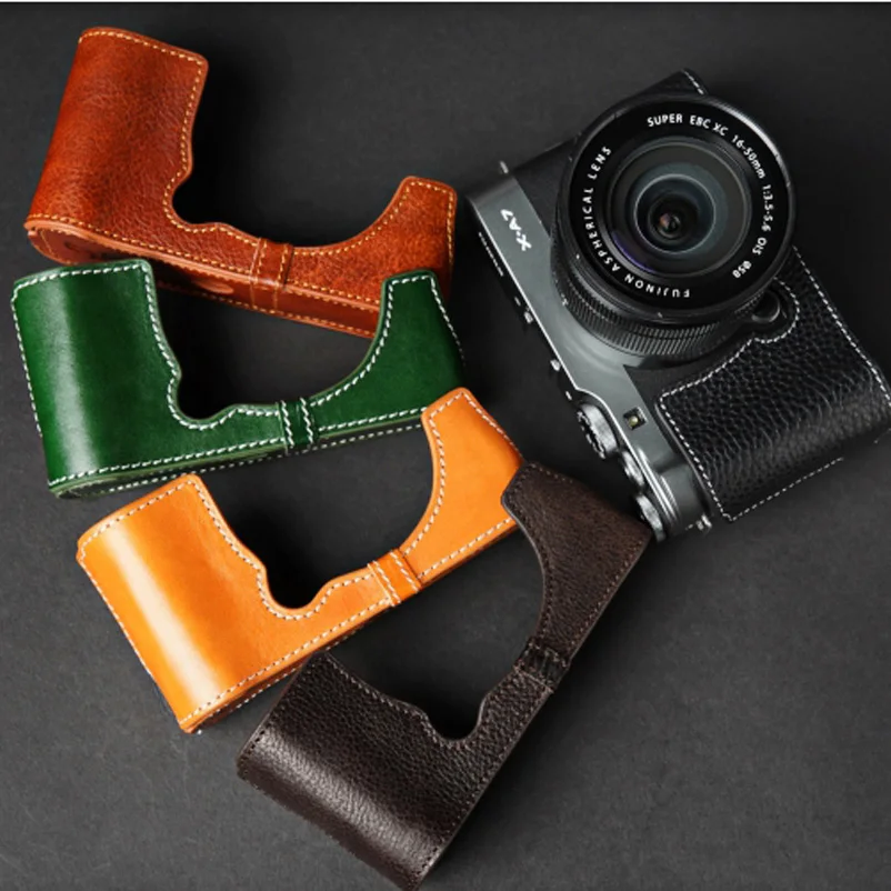 Чехол из натуральной кожи для камеры Fujifilm XA7 FUJI X-A7 | Электроника