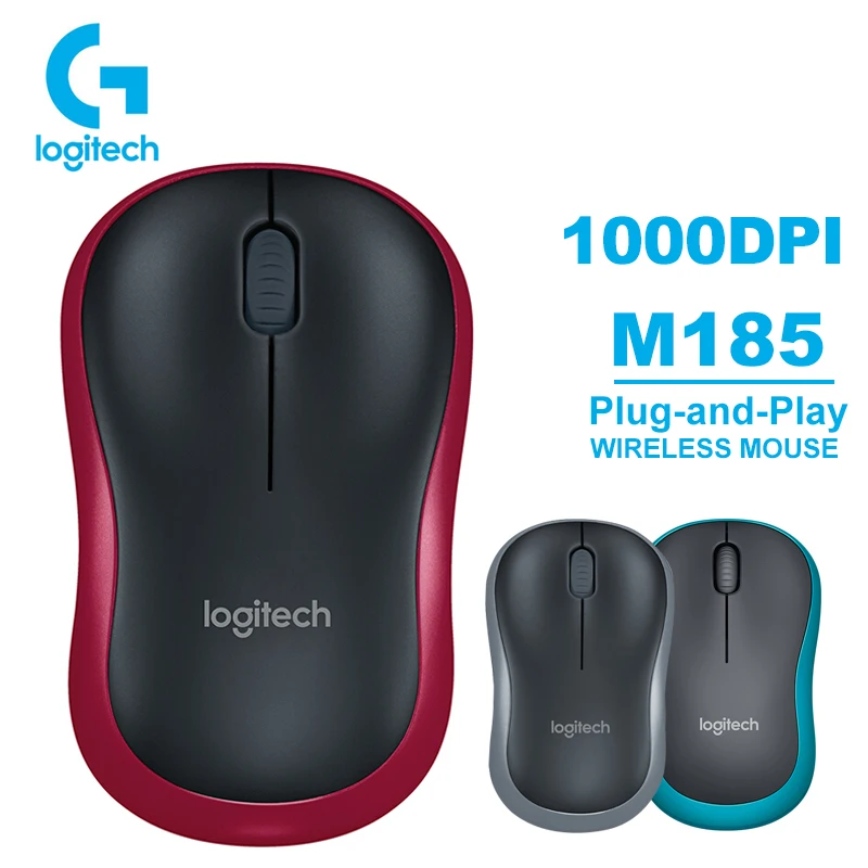 Мышь Logitech M185/186 беспроводная 1000DPI 2 4 ГГц | Компьютеры и офис