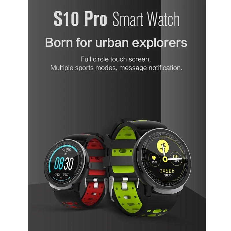 

S10 Pro Smart Watch Men Sport Watch Bluetooth Heart Rate Monitor Waterproof Women Smart Watch for IOS Android