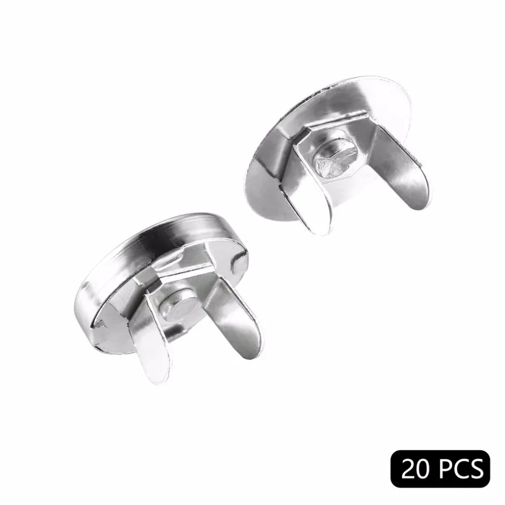 20pcs Bag Purse Clasps Magnetic Buttons Snaps Fasteners Handbag Craft Sewing Leather Coat Buttons Bag Parts Accessories