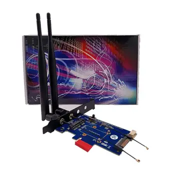 

Mini PCI-E PCI Express to PCI-E 1x Adapter With SIM card Slot for WiFi 3G/4G LTE 7XED