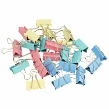 Офисная металлическая папка для документов, бумажные складные зажимы 1," ширина 24 шт