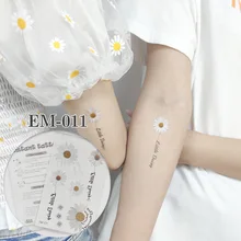 Hot Sell Flower Tattoo Temporary Waterproof Face Sticker Arm Leg Body Art Disposable Flash Fake Tattoo For Men Women