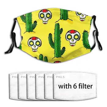

Washable Reusable Mask Anti-Dust Mouth Face Mask Cactus Creative Pattern Protective Mouth Cover Masks Anti Haze