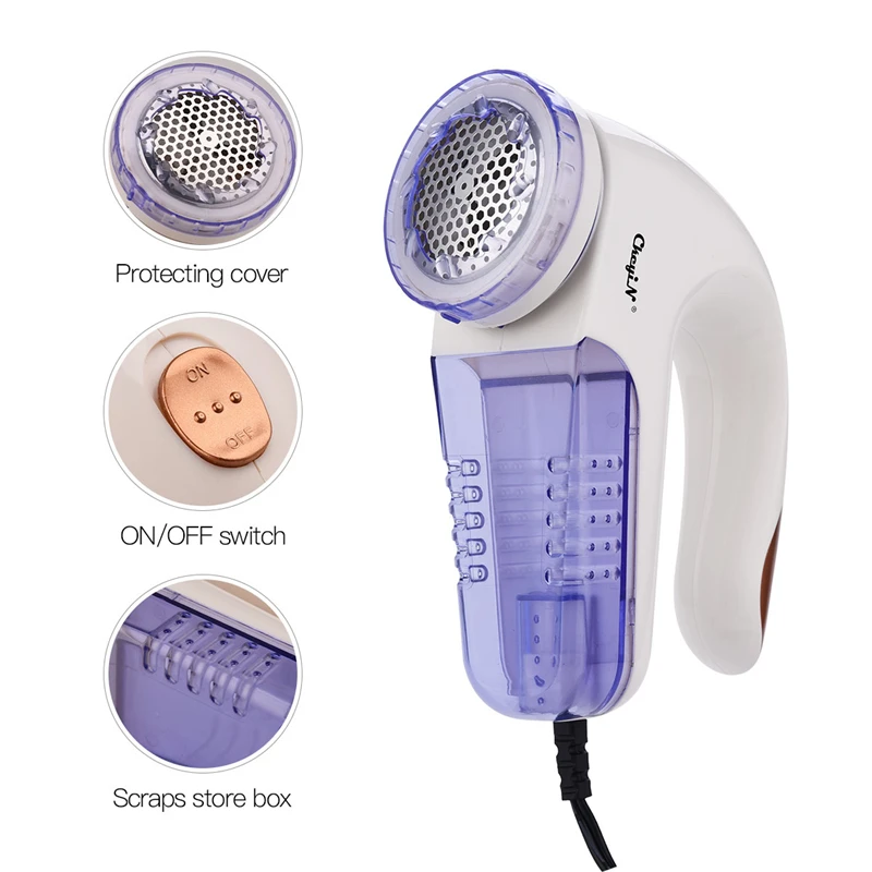 Electric Clothes Lint Remover Fuzz Pills Shaver Sweaters Curtains Clothing Lint Pellets Cut Machine Pill Remover Clothes Trimmer - Цвет: orange