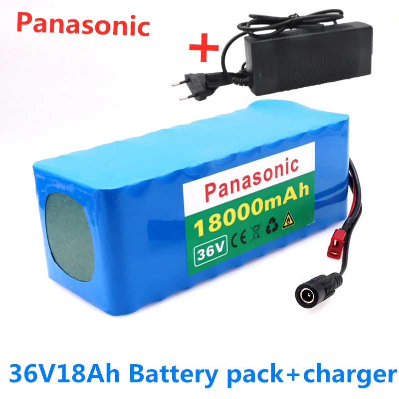 Panasonic е-байка 36В Батарея 10S4P 18ah Батарея 500W высокой энергии Батарея 42В 18000 мА/ч, электрический велосипед БМС+ 42V2ACharger