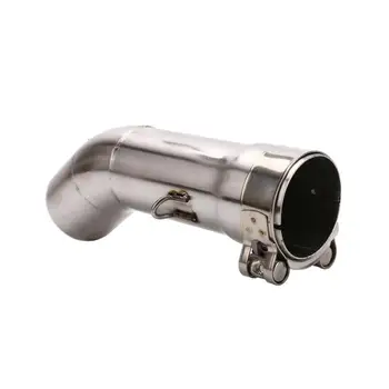 

50mm Motorcycle Exhaust Pipe Middle Section Motorcycle Elbow for YZ FZ8 YAMAHA FZ8N FZ800 Motorbike Motocross Accessories