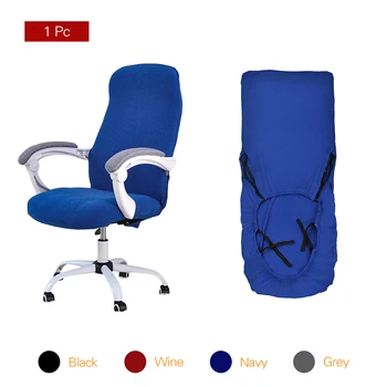 

Office Chair Cover Spandex Computer Chair Cover Elastic Stretch Arm Chair Seat Cover 1 PC