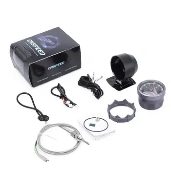 

CNSPEED Auto Car Exhaust Gas / Water Temp Gauge 2.5 inch 60mm 7 Colors Backlight Pointer Car Exhaust Temperature Meter