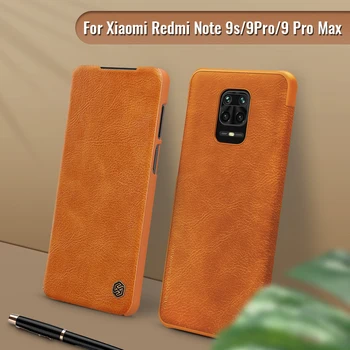 

Case for Xiaomi Redmi Note 9S Nillkin QIN Folio Book Leather Flip Cover for Xiaomi Redmi Note 9 Pro Note9 Pro Max Wallet Case