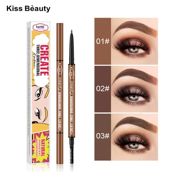 

Karite Double-headed Eyebrow Pencil Natural Long-lasting Waterproof And Sweat-proof Eyebrow Pencil Eyebrow Pen Eyes Makeup TSLM2