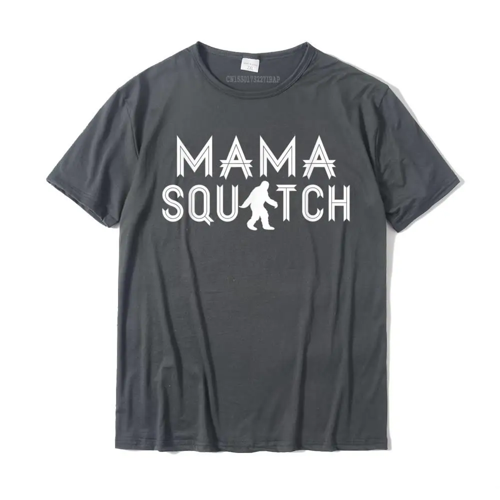 Party Slim Fit Top T-shirts Classic ostern Day Short Sleeve O-Neck Tops T Shirt 100% Cotton Men's Design Tee-Shirts Mama Squatch Shirt - Gifts for Mom Sasquatch Bigfoot__MZ23930 carbon