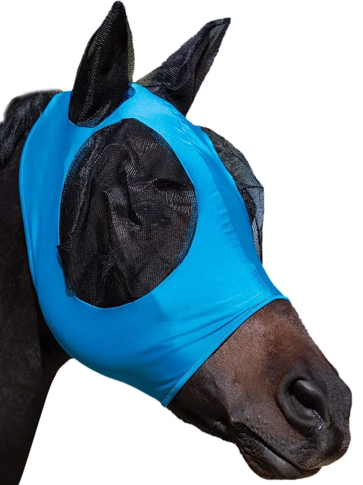 Breathable Stretchy Horse Fly Mask with Ears
