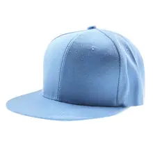 Одноцветная Кепка с плоским козырьком, хлопковая бейсбольная кепка в стиле хип-хоп, наружные головные уборы с регулируемой задней застежкой