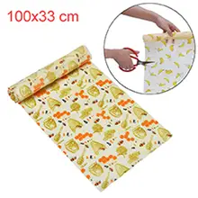 100x33 см пчелиный воск многоразовая пищевая упаковка ноль отходов экологичный устойчивый уплотнение дерево растение из смолы масла хранения закуски обертки