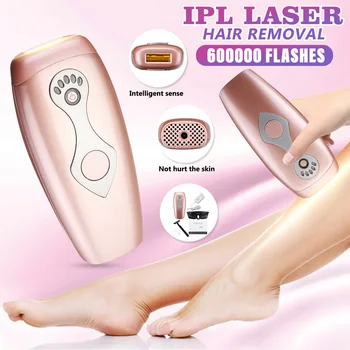

600000 Flashes Handheld Laser Epilator Depilador Facial Permanent Hair Removal Device Whole Body Laser Hair Remover Machine
